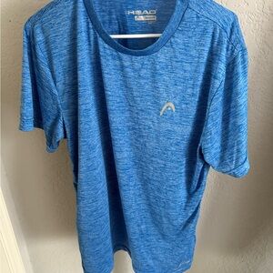 HEAD Men's Heathered Blue Athletic Tee